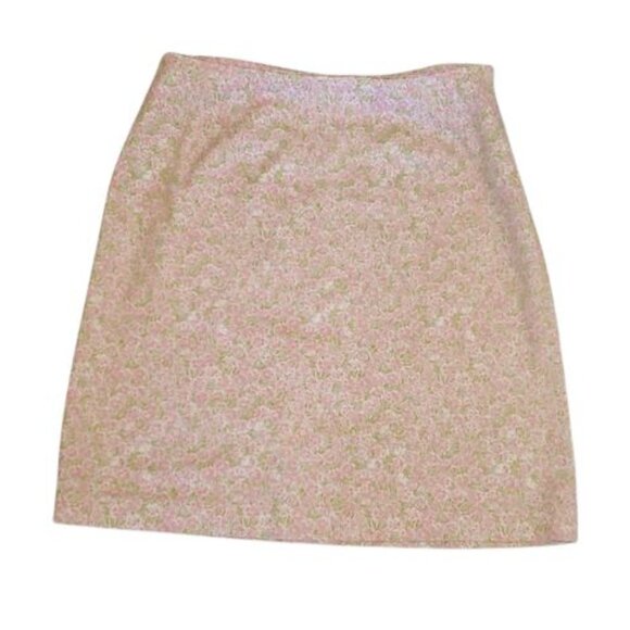 Saks Real Clothes Floral Cotton Mini Skirt, Sz 4 - Picture 1 of 10